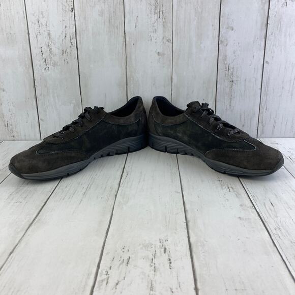 Mephisto Dark Brown Yael Leather Lace Up Fashion Sneaker Runoff Air-Jet Size 8 - Picture 7 of 14